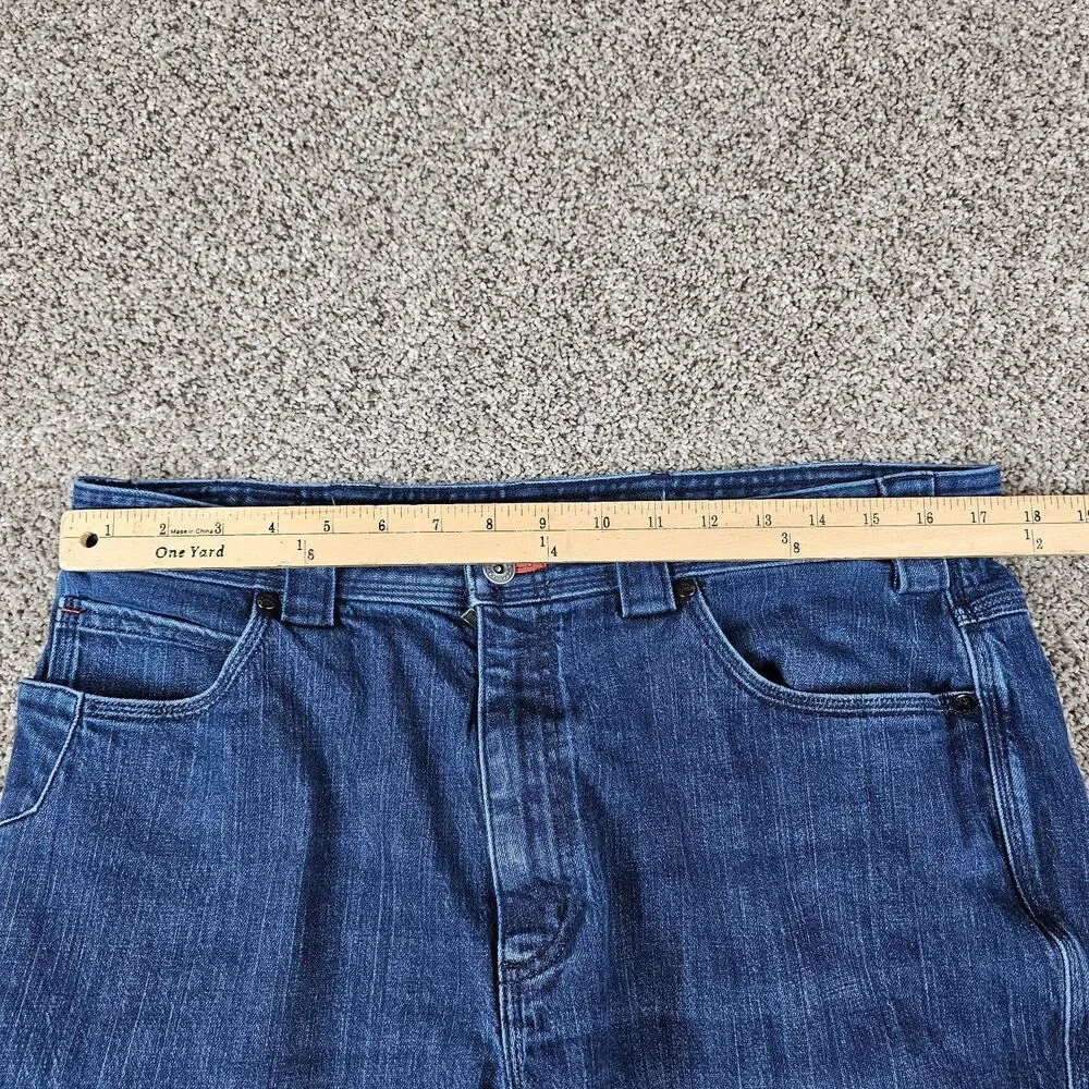Duluth Alaskan Hardgear Jeans Mens 35x28 Cordura Stretch Cargo Utility Workwear